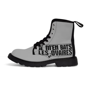 MCM - Je m'en bats les ovaires - Women's Canvas Boots