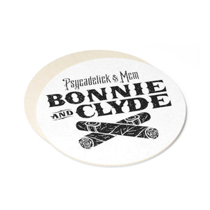 Bonnie And Clyde - Round Paper Coaster Set - 6pcs